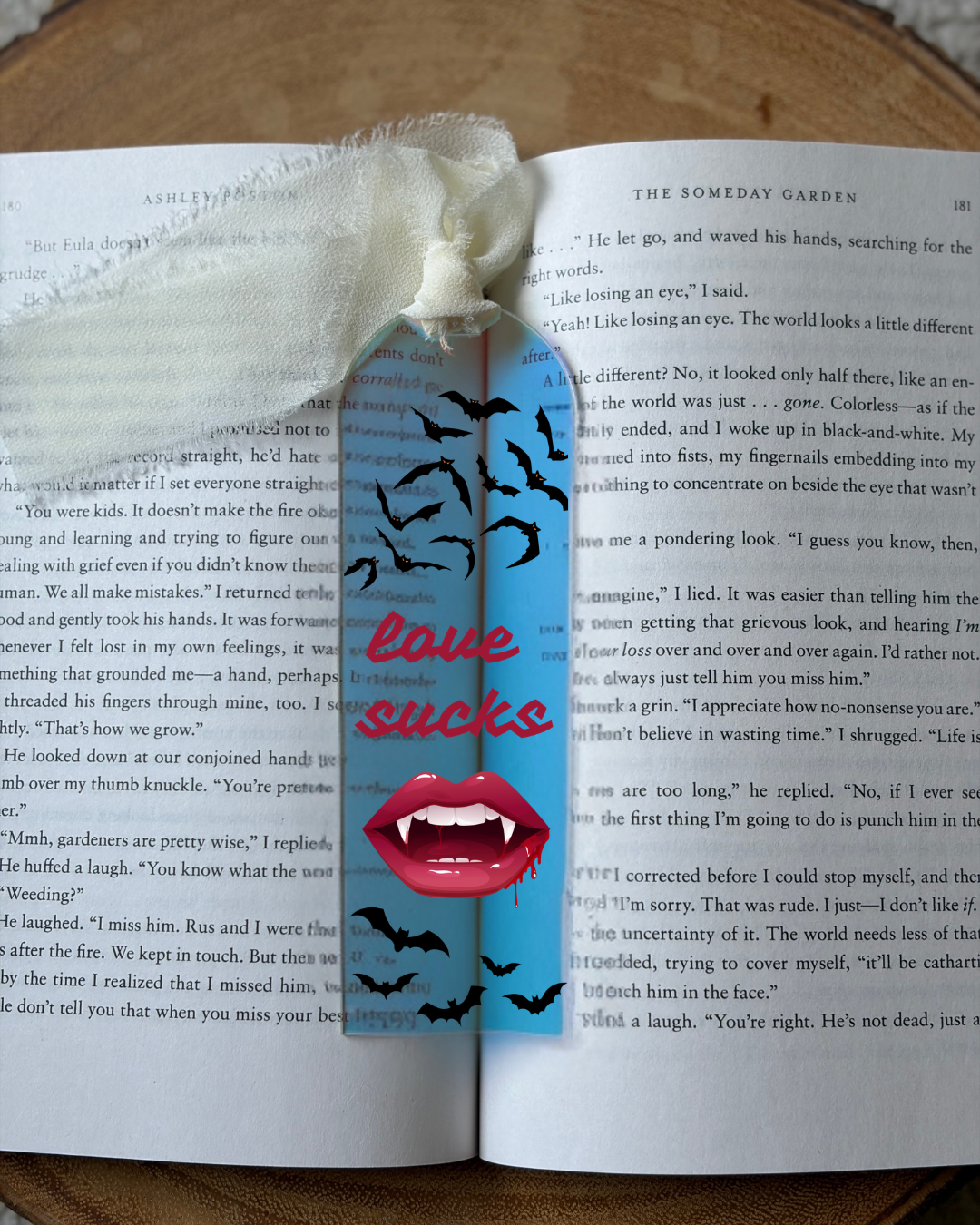 Love Sucks - Vampire Inspired Acrylic Bookmark