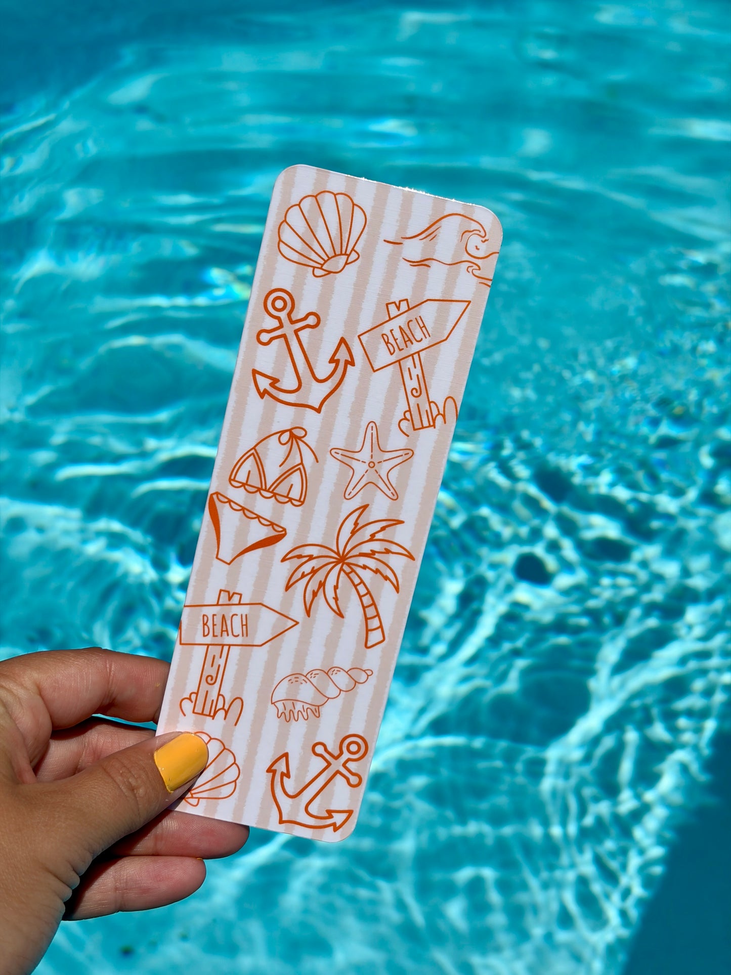 Coastal Beach Bookmark