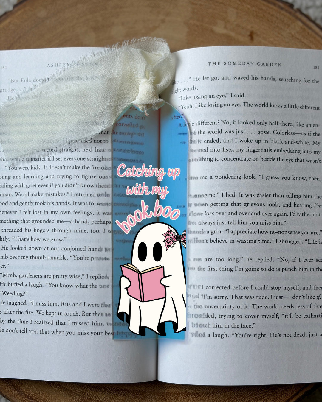Catching Up With My Book Boo Acrylic Bookmark