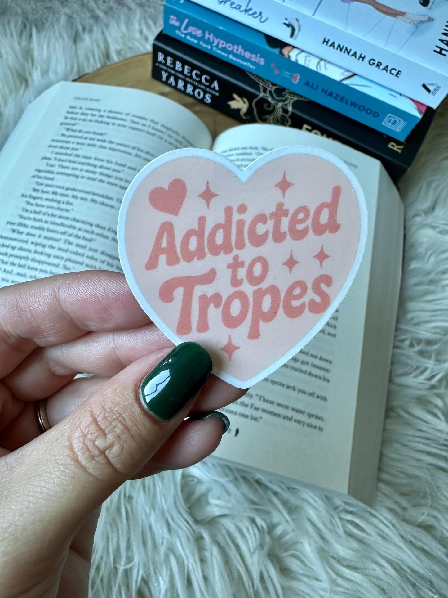 Bookish Stickers: Addicted to Tropes