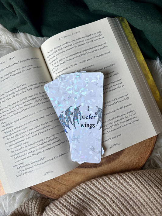 I Prefer Wings Bookmark: ACOTAR Inspired Romantasy Gift