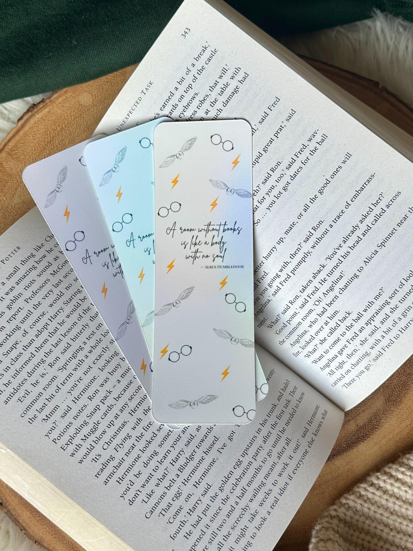 Harry Potter Inspired Bookmark:  Book Lovers Fantasy Bookmark