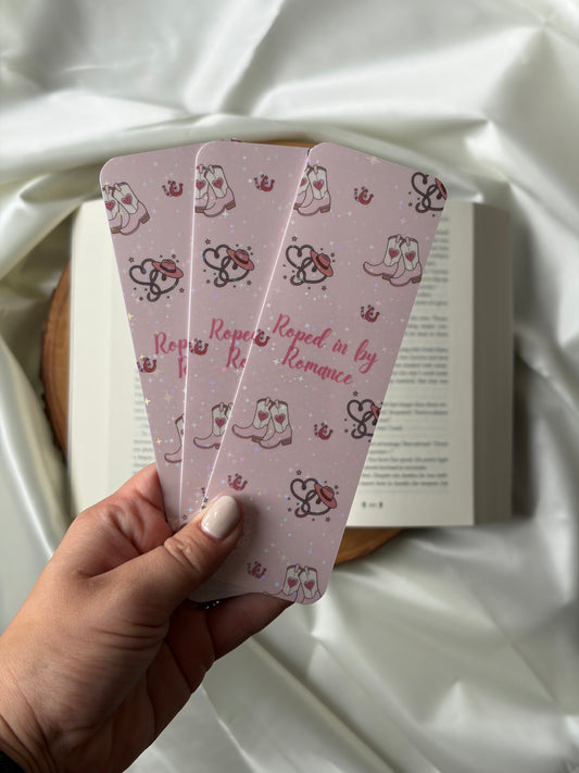 Cowboy Romance Bookmark: Pink Western Boots Bookish Gift | Lantern & Lace | A Romance Bookish Shop