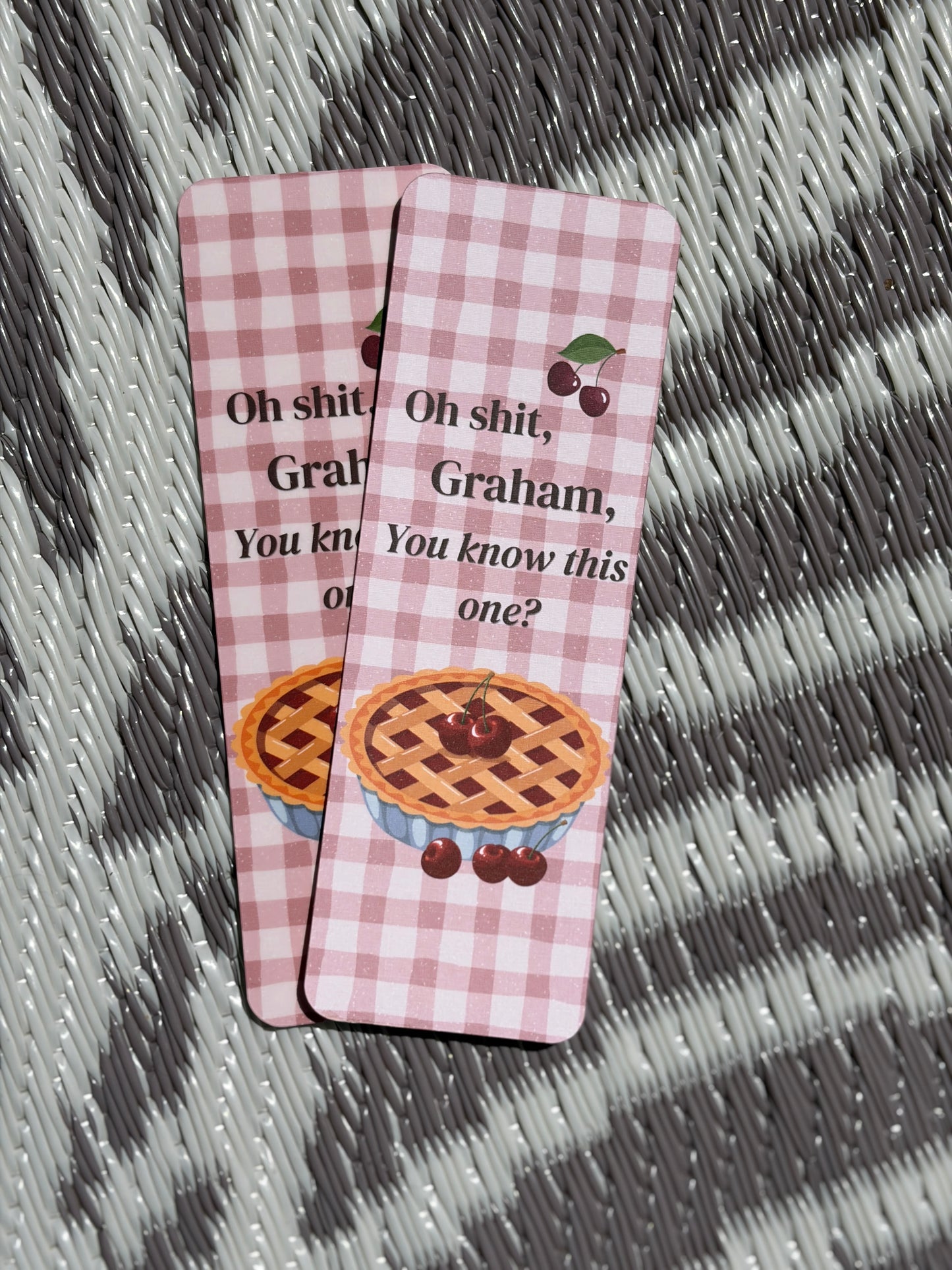 Cherry Pie Off Campus Inspired Bookmark