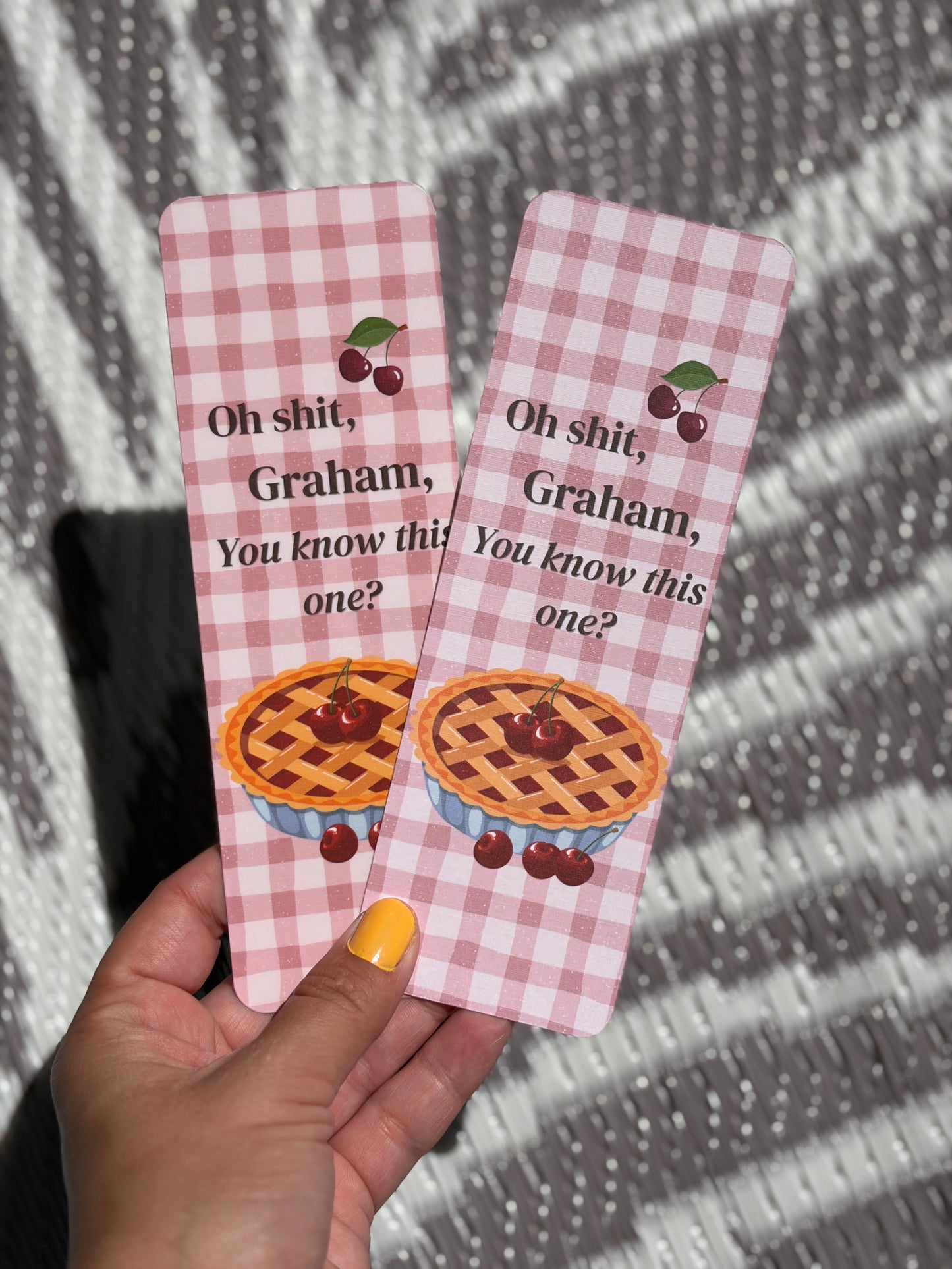 Cherry Pie Off Campus Inspired Bookmark