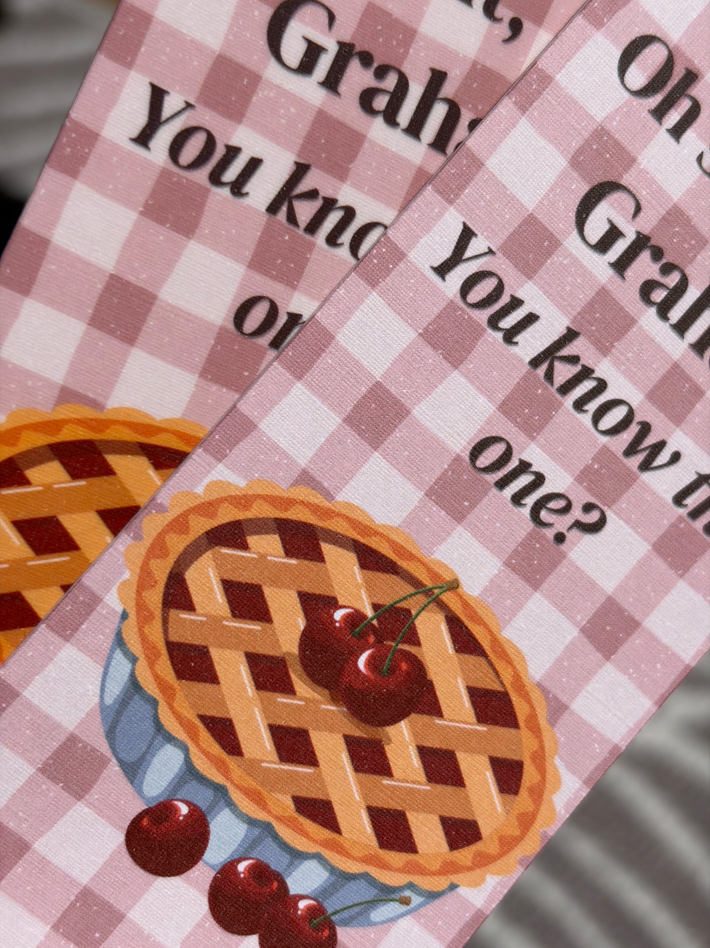 Cherry Pie Off Campus Inspired Bookmark