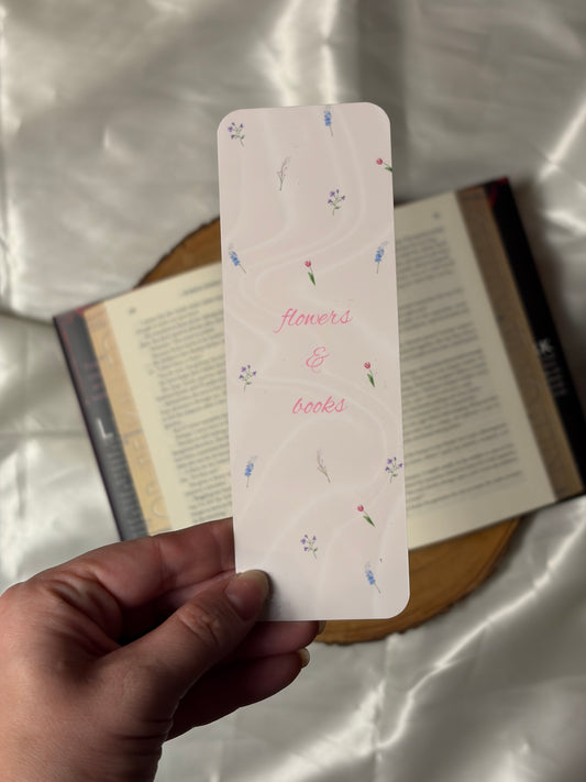 Flowers & Books Bookmark