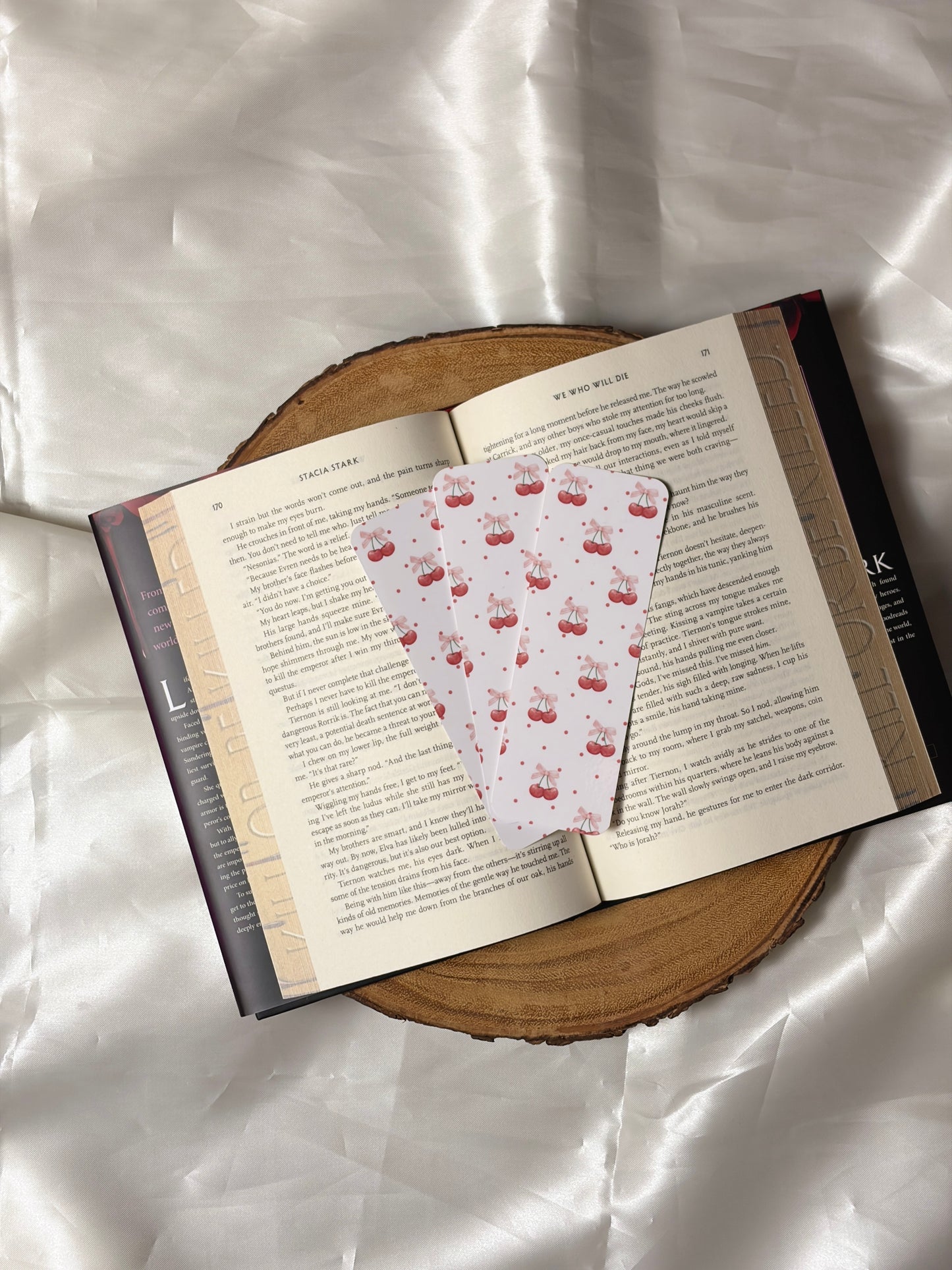 Cherry Pattern Bookmark