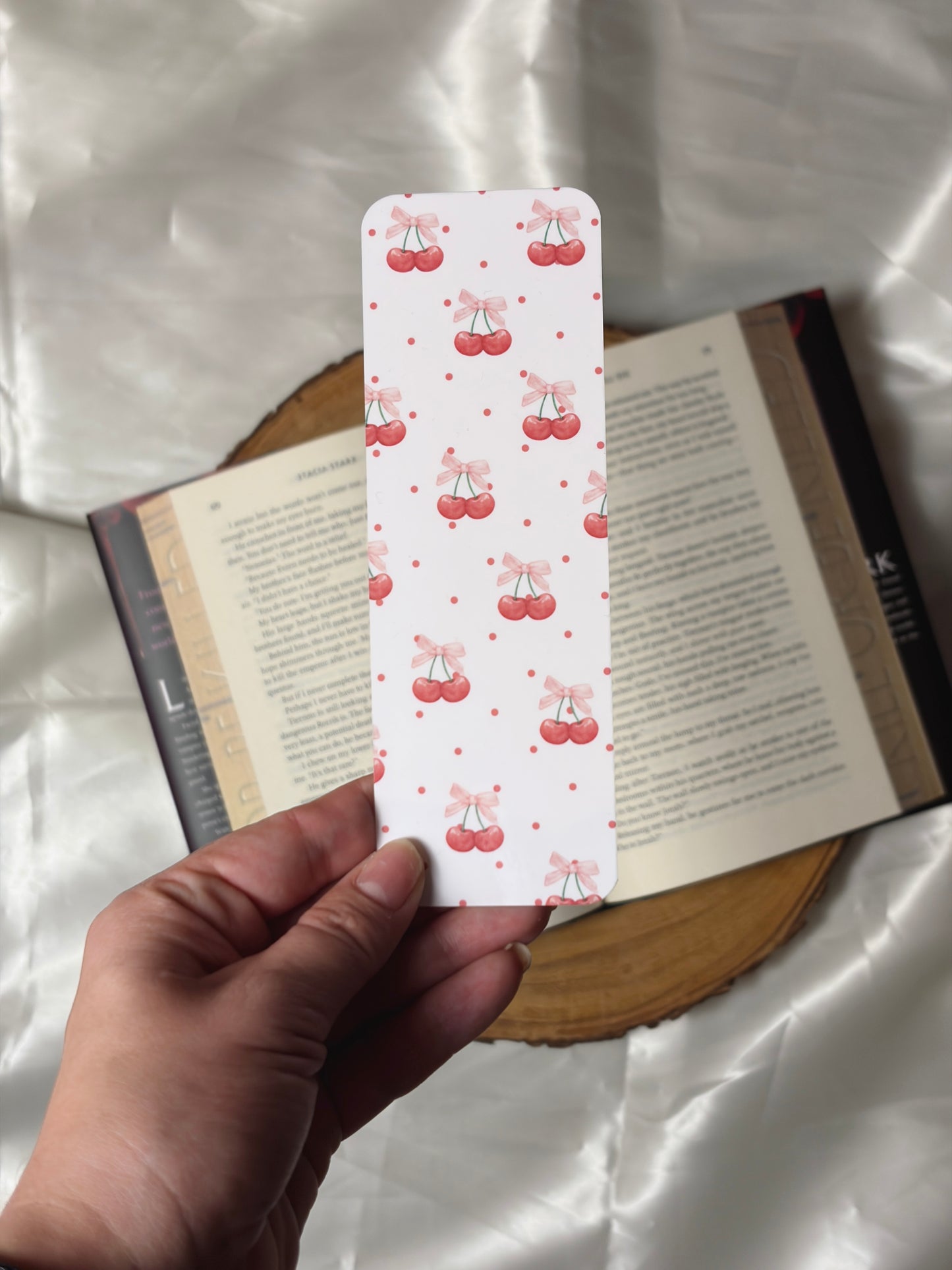 Cherry Pattern Bookmark