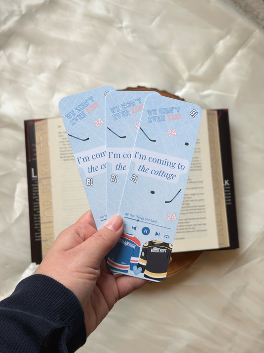Heated Rivalry Inspired Bookmark