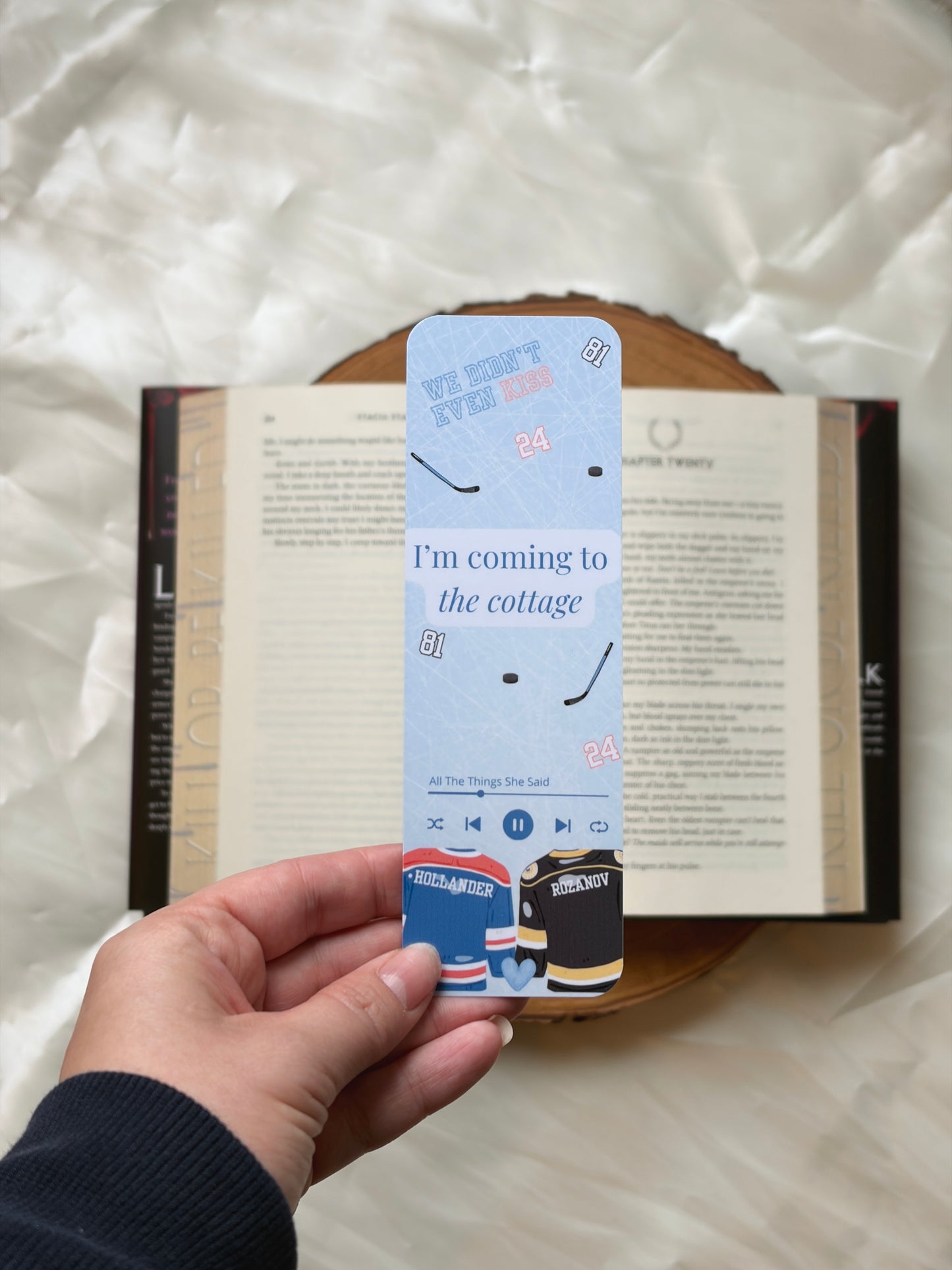 Heated Rivalry Inspired Bookmark