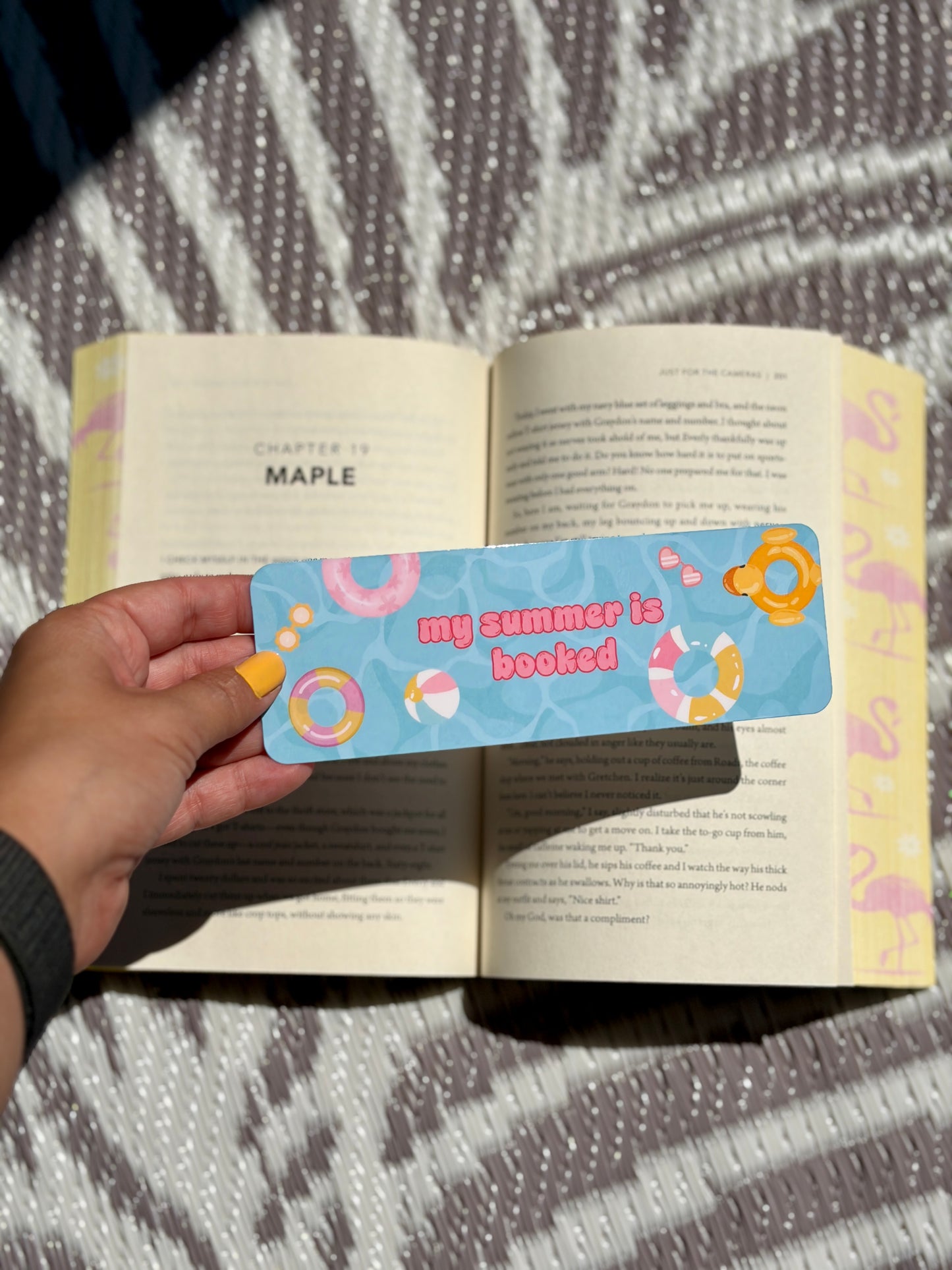 My Summer Is Booked Bookmark