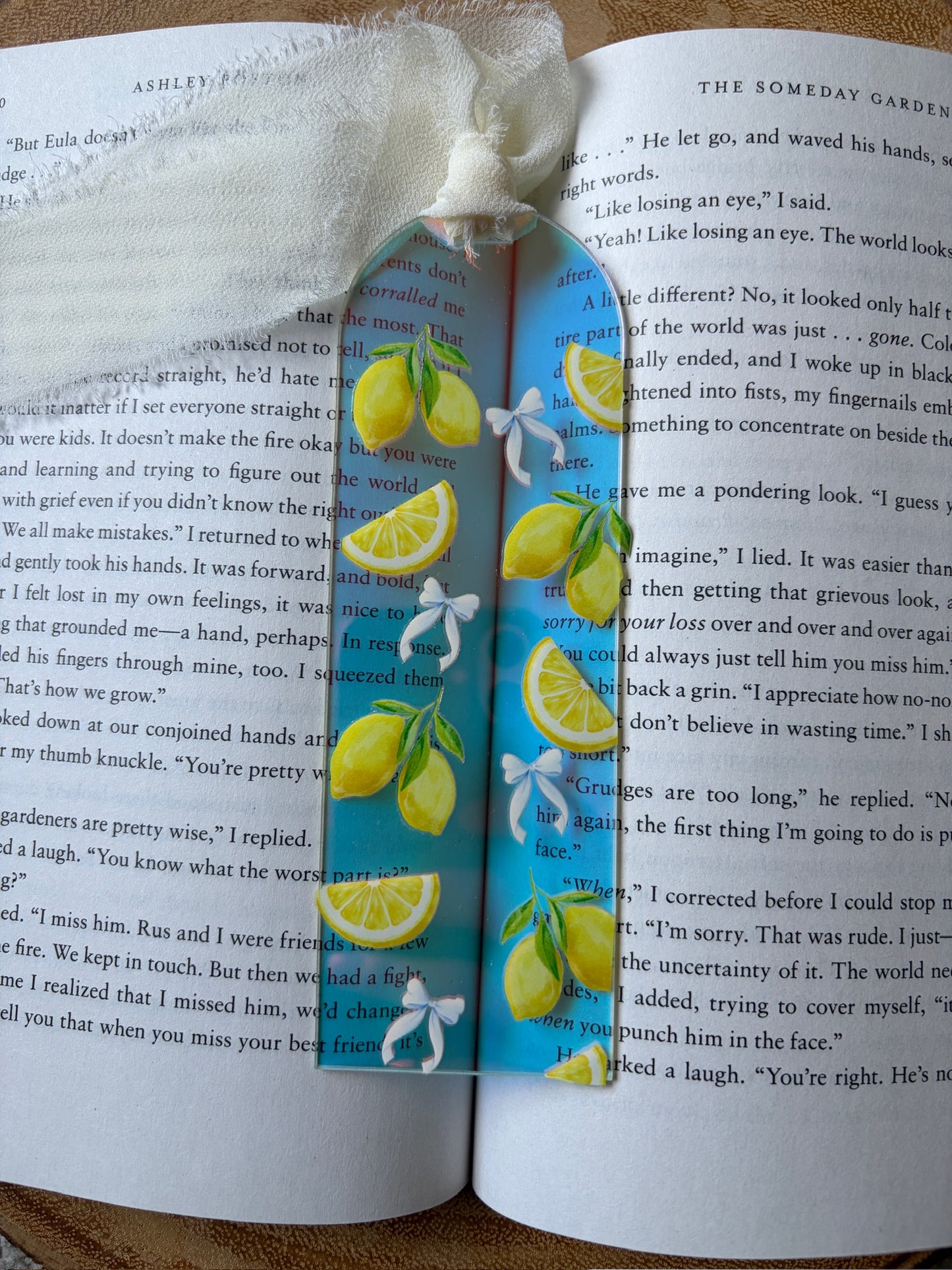 Lemon Acrylic Bookmark
