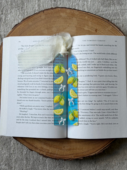 Lemon Acrylic Bookmark
