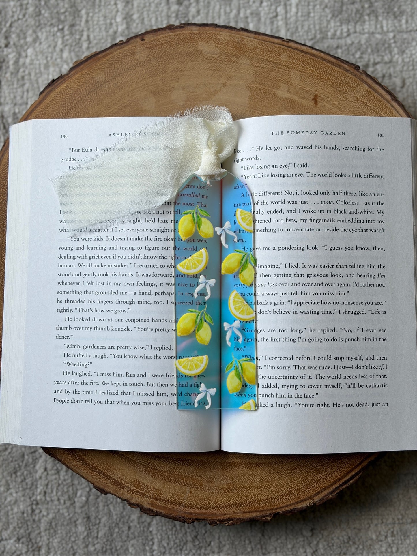 Lemon Acrylic Bookmark