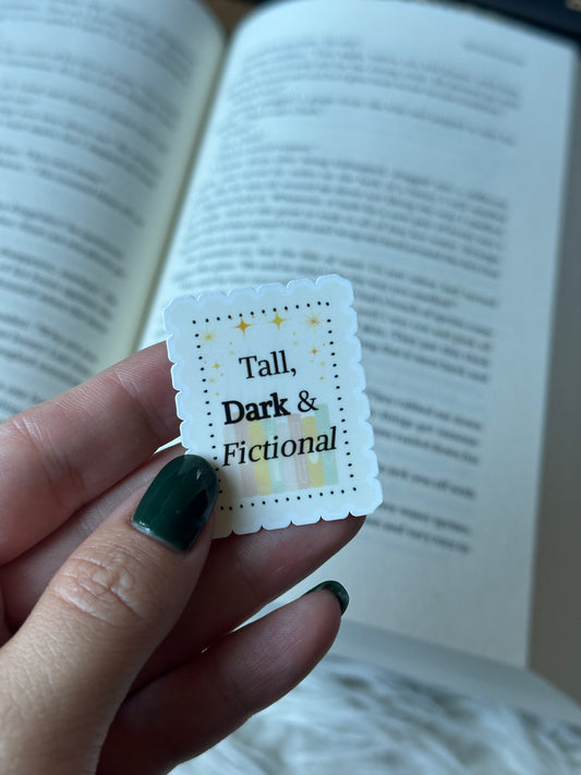 Bookish Stickers: Tall, Dark, and Fictional