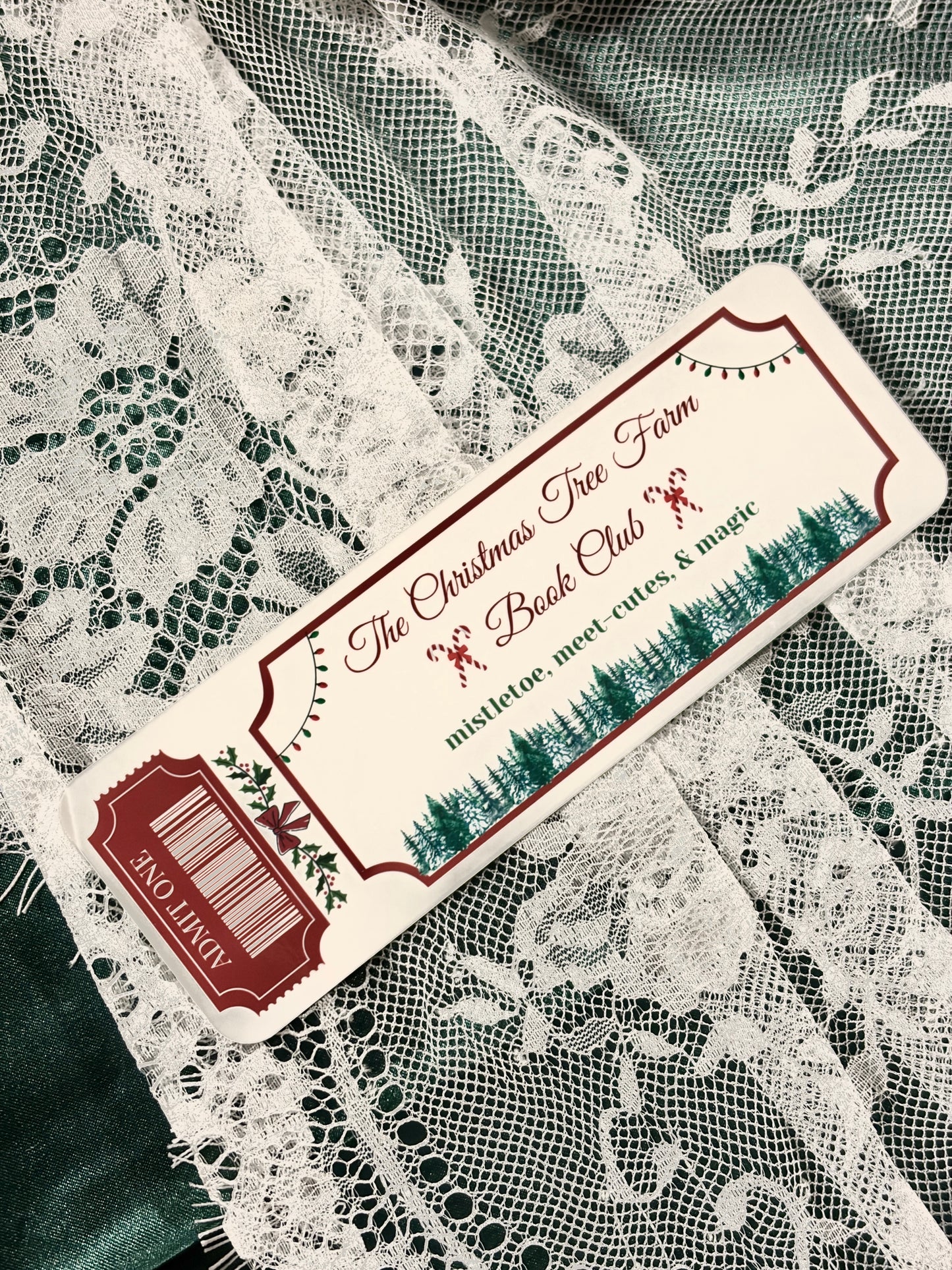 Christmas Tree Farm Ticket Bookmark