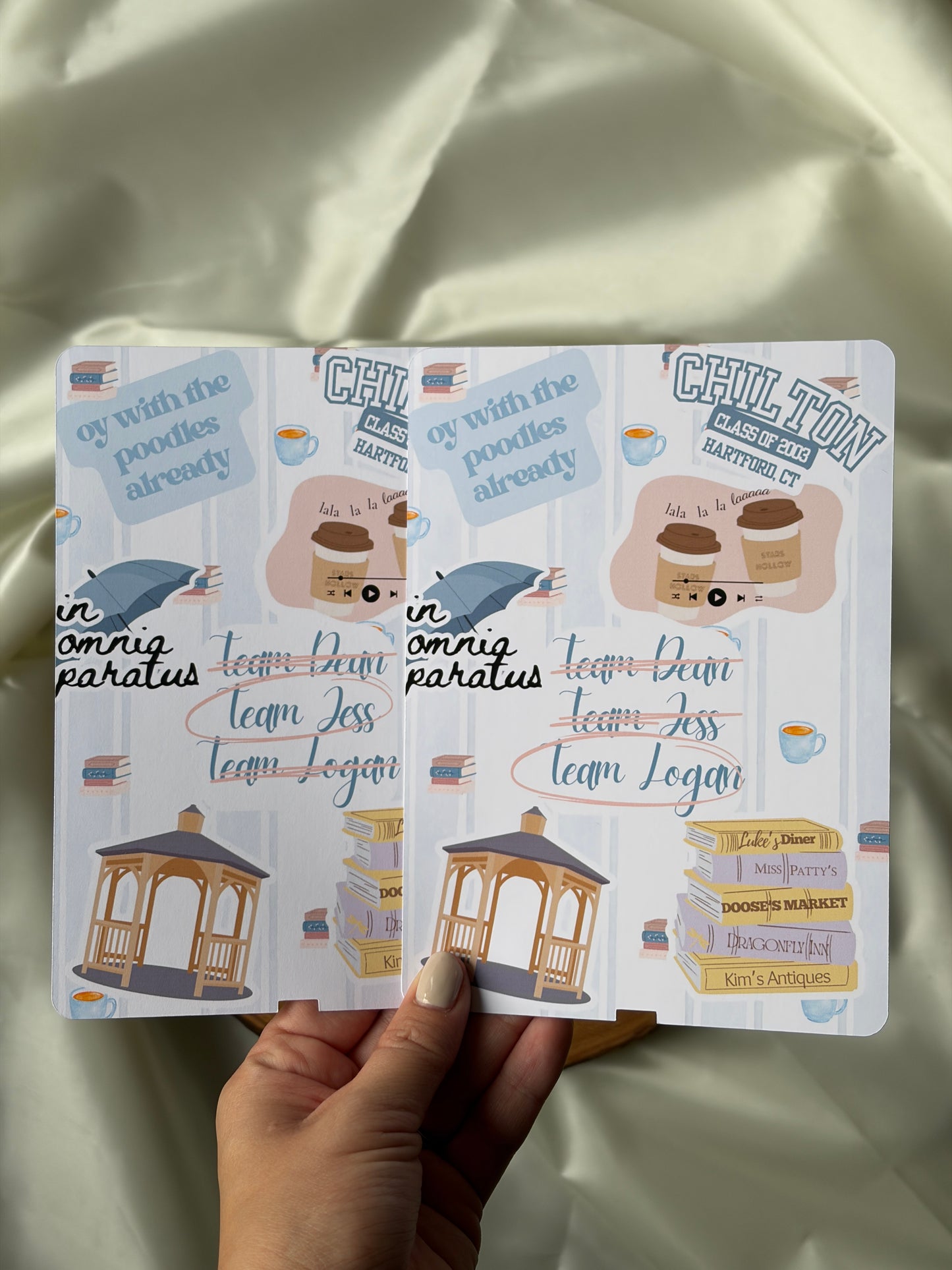 Gilmore Girls Inspired Kindle Insert – Team Dean, Team Jess, or Team Logan