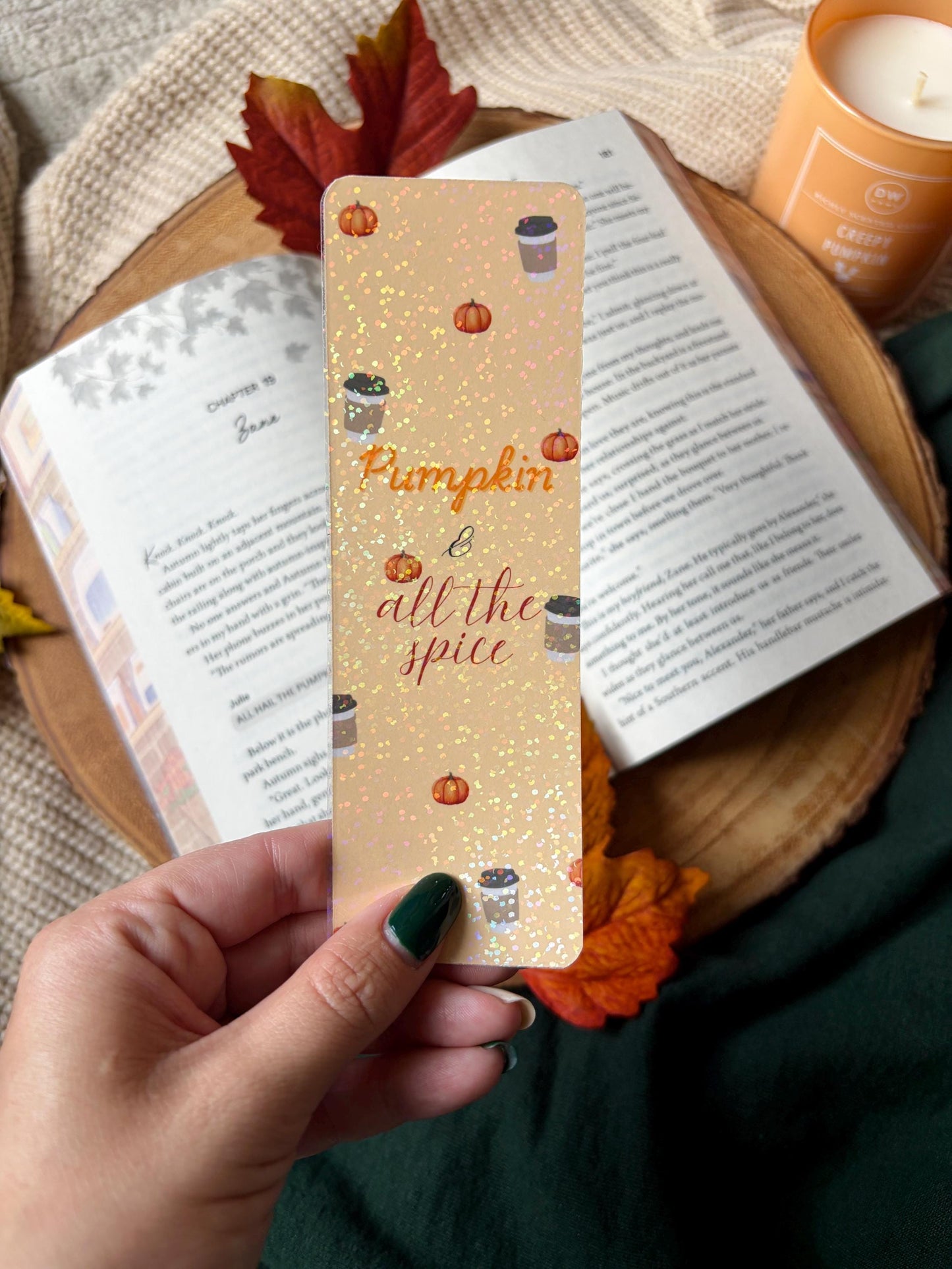 Fall Bookmarks • Ghostface Killer Romance • Pumpkin Spice • Book Boo • Sweater Weather • Autumn Reading Accessories