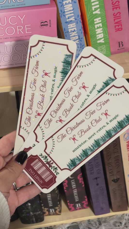 Christmas Tree Farm Ticket Bookmark